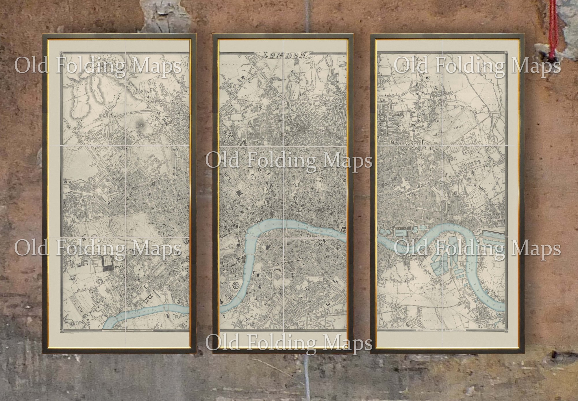 Map of London circa 1863