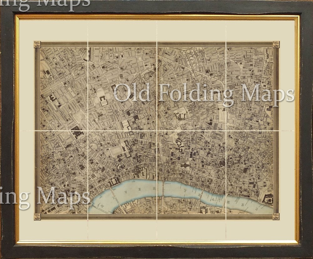 Old Map of London (Cassell's) Central circa 1863