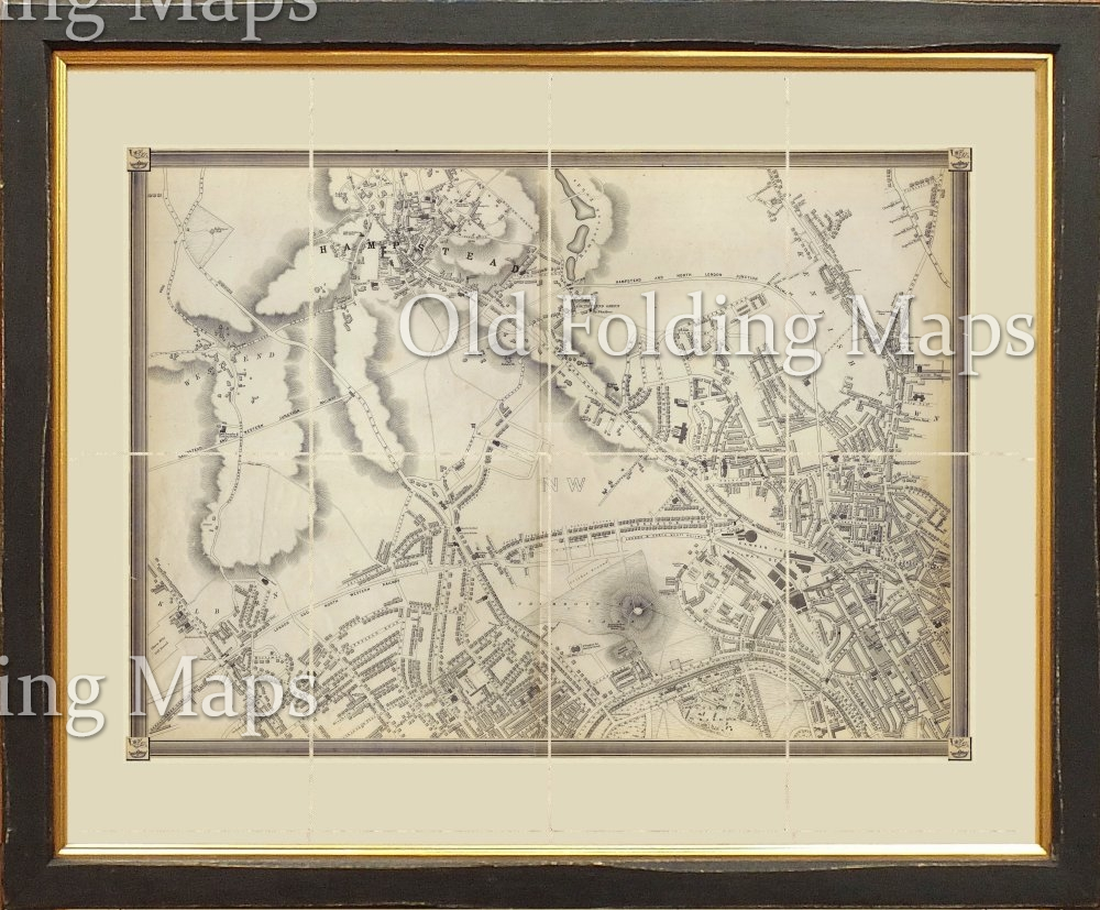 Old Map of London (Cassell's) North West circa 1863