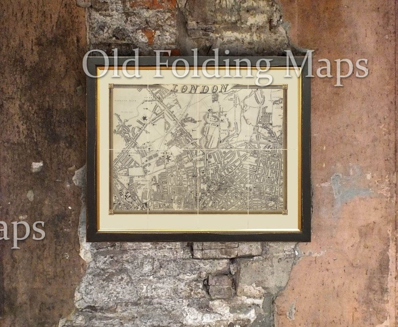Old Map of London (Cassell's) North circa 1863