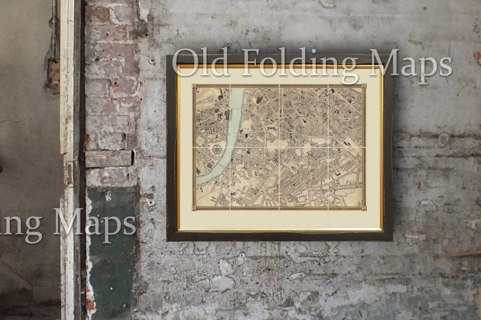 Old Map of London (Cassell's) South circa 1863