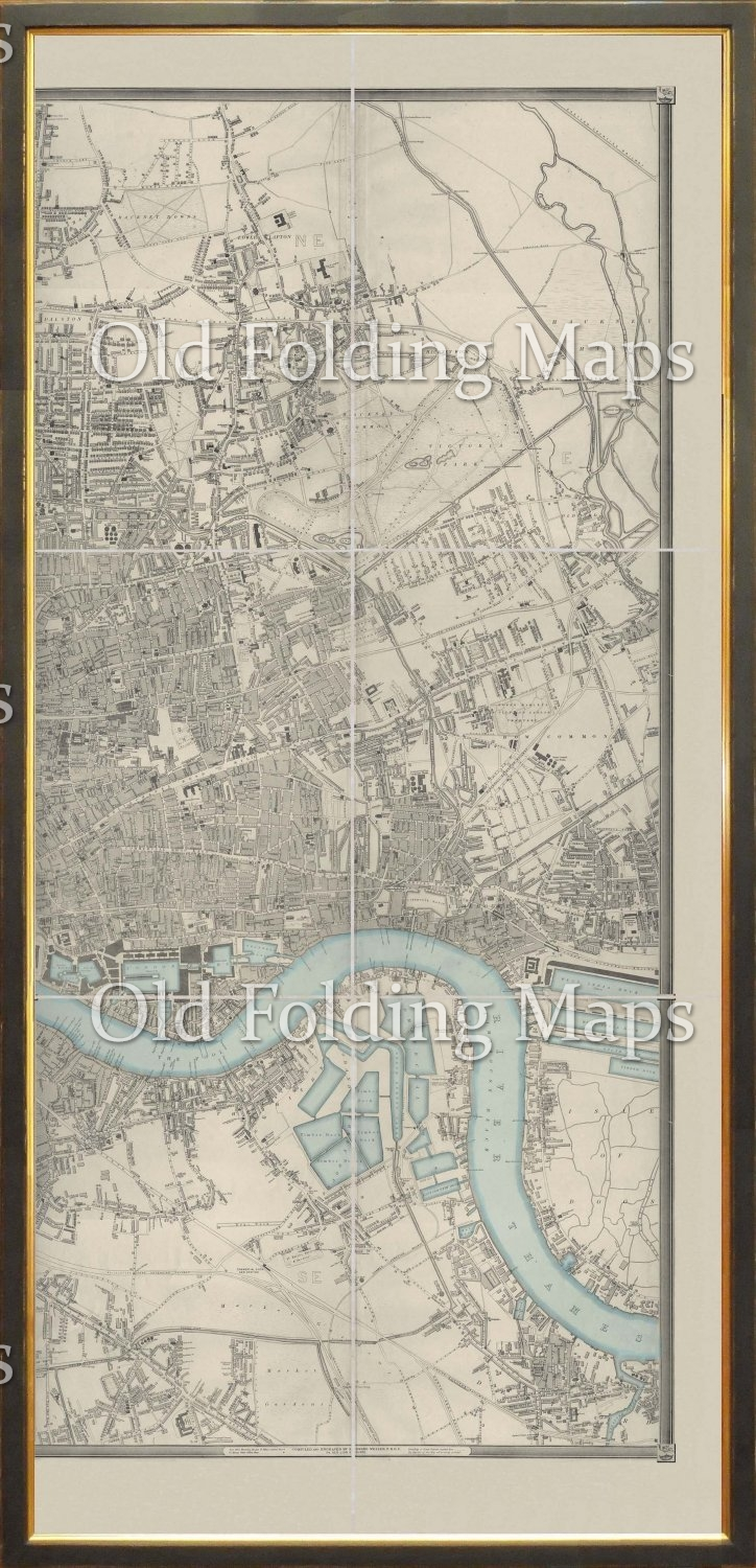 Map of London circa 1863